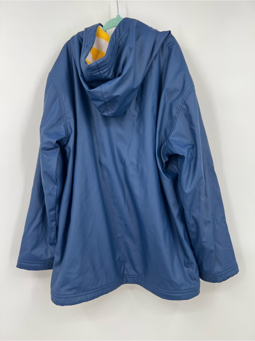 Hatley Navy Raincoat with Yellow Zip for Kids - Picture 4 of 6